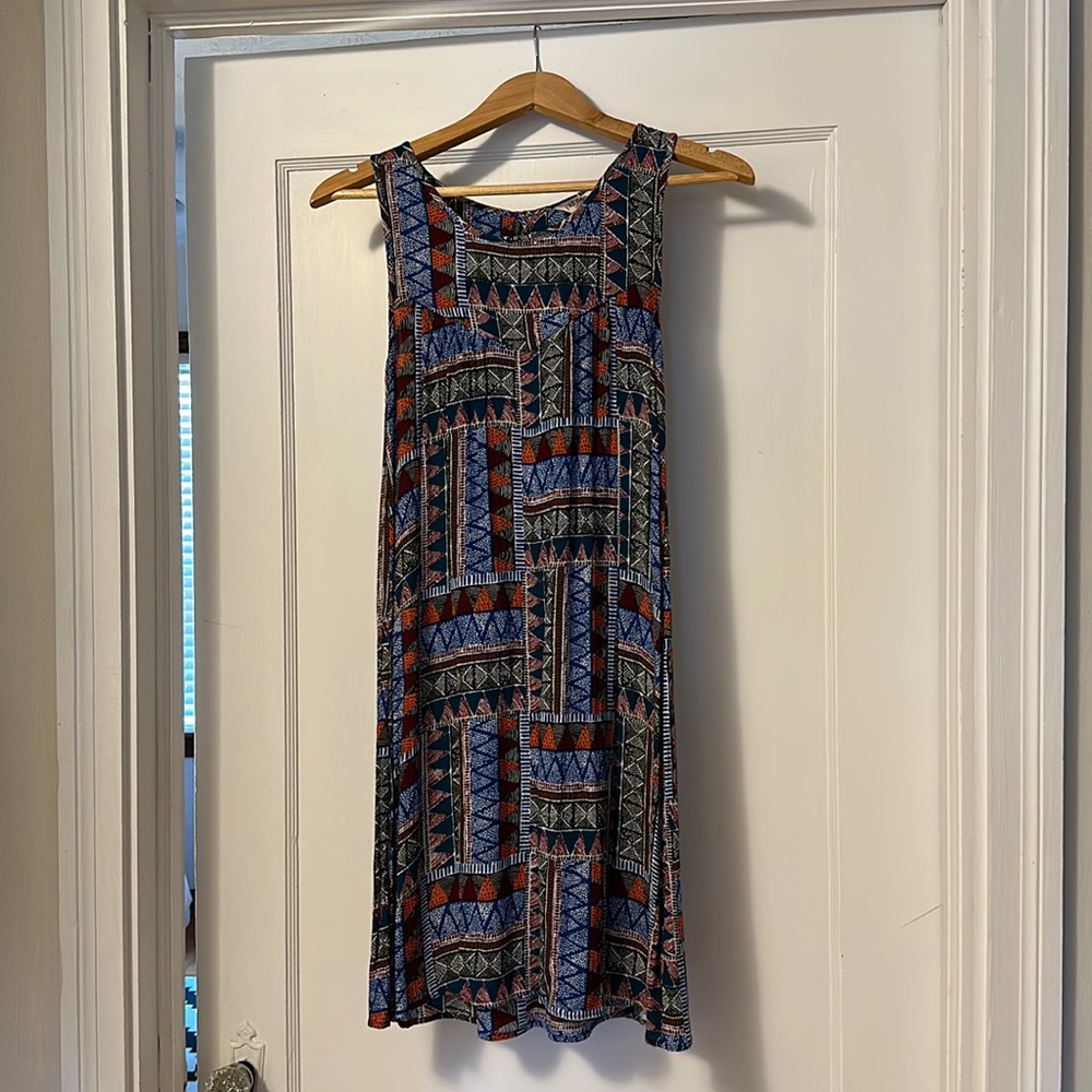 Fat Face UK geometric print shell/swing dress